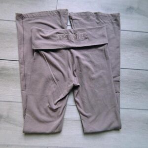 Fold over flared leggings